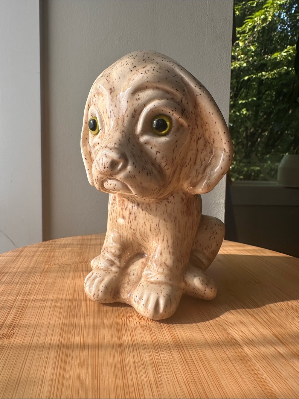 Canadiana Pottery Ceramic Puppy Figurine 1970s